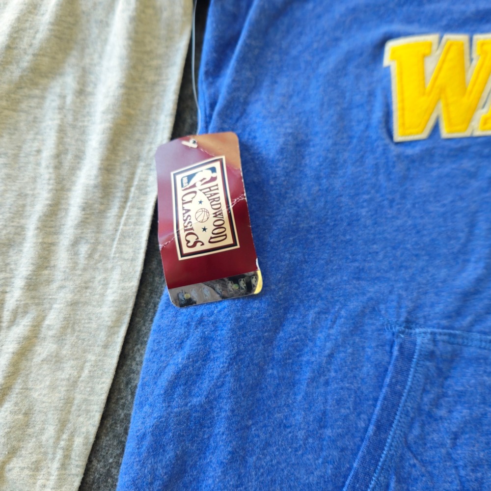 New! Mitchell & Ness Golden State Warriors Hoodie Shirt Size XL NBA HWC Active - Picture 12 of 15